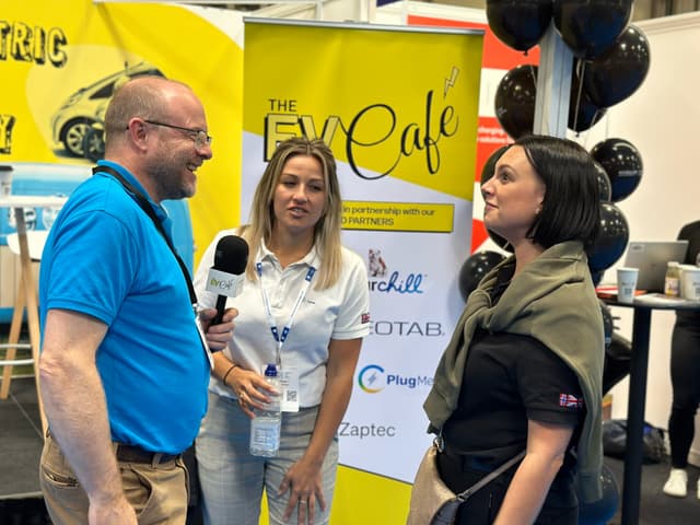 Exhibit with the EV Café
